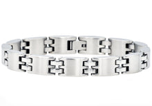 Load image into Gallery viewer, Mens Matte Finish Stainless Steel Bracelet - Blackjack Jewelry
