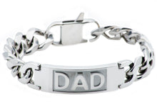 Load image into Gallery viewer, Mens Stainless Steel Fathers Day Dad Bracelet - Blackjack Jewelry
