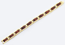 Load image into Gallery viewer, Mens Gold Stainless Steel And Wood Bracelet - Blackjack Jewelry
