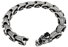Load image into Gallery viewer, Mens Stainless Steel Dragon Bracelet - Blackjack Jewelry

