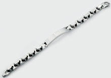 Load image into Gallery viewer, Mens Stainless Steel ID- Engraveable Bracelet - Blackjack Jewelry
