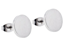 Load image into Gallery viewer, Mens 10mm Stainless Steel Stud Earrings - Blackjack Jewelry
