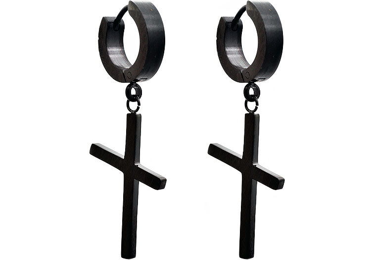 Discover 253+ black hoop earrings for guys