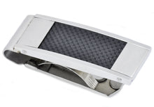 Load image into Gallery viewer, Mens Carbon Fiber And Stainless Steel Money Clip - Blackjack Jewelry
