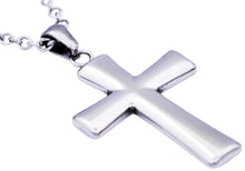 Load image into Gallery viewer, Mens Stainless Steel Cross Pendant - Blackjack Jewelry
