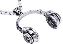 Load image into Gallery viewer, Mens Stainless Steel Headphone Pendant - Blackjack Jewelry
