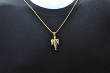 Load image into Gallery viewer, Mens Gold Stainless Steel Cherub Pendant
