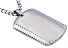 Load image into Gallery viewer, Mens Stainless Steel Dog Tag Pendant - Blackjack Jewelry
