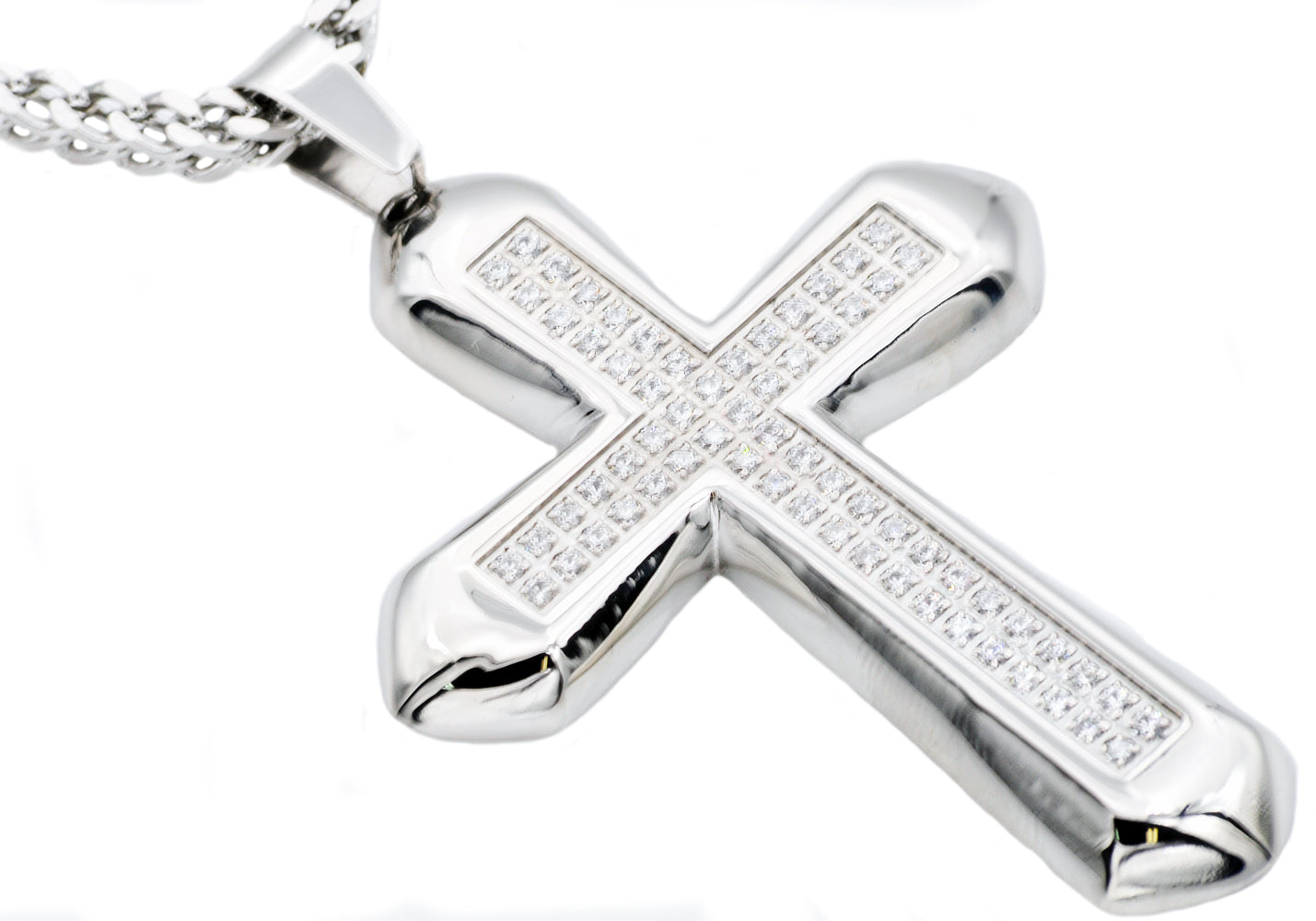 Estate Jewelry Graff Platinum Diamond Cross Necklace - Estate Jewelry |  Manfredi Jewels