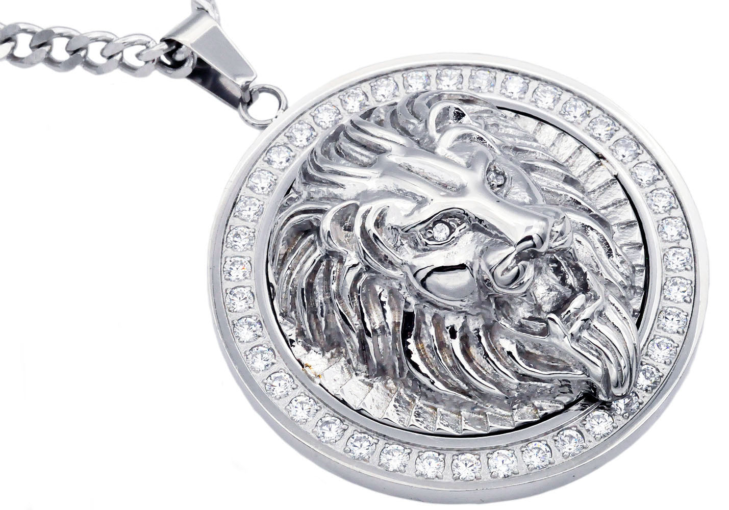 Vintage Metal Tin Lion Head Pendant Necklaces Men's Hip Hop Punk Animal  Tiger Bear Wolf High End Couple Sweater Chain Jewelry - AliExpress