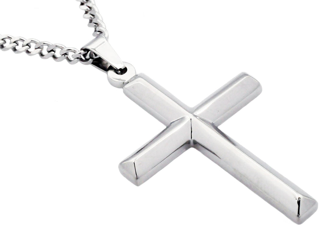 Unique Tungsten Cross Pendant .4mm wide Surgical Stainless Steel Box C –  GestaltCouture®