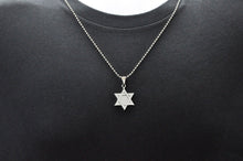 Load image into Gallery viewer, Mens High Polish Stainless Steel Star Of David Pendant - Blackjack Jewelry
