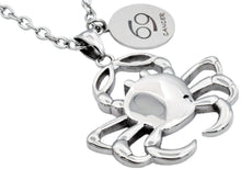Load image into Gallery viewer, Mens Stainless Steel Zodiac Cancer Pendant - Blackjack Jewelry
