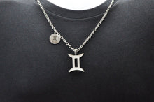 Load image into Gallery viewer, Mens Stainless Steel Zodiac Gemini Pendant

