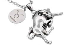 Load image into Gallery viewer, Mens Stainless Steel Zodiac Taurus Pendant - Blackjack Jewelry
