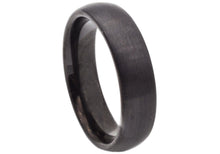 Load image into Gallery viewer, Mens Black Plated Tungsten Band Ring - Blackjack Jewelry
