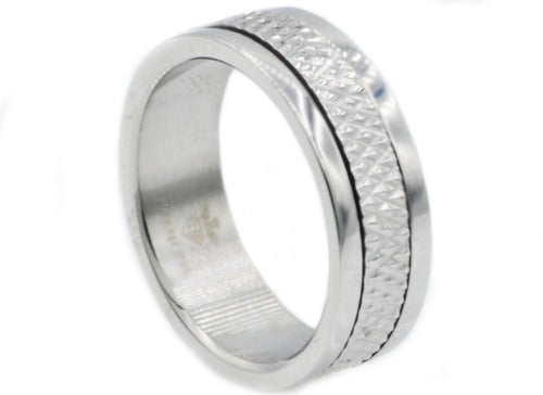 Mens Stainless Steel Band - Blackjack Jewelry