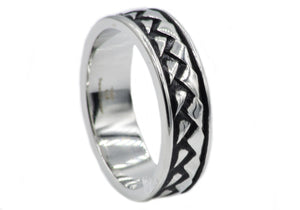 Mens Stainless Steel Band - Blackjack Jewelry