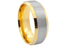 Load image into Gallery viewer, Mens Gold Stainless Steel Band - Blackjack Jewelry
