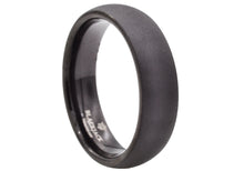 Load image into Gallery viewer, Mens Gray Plated Tungsten Band Ring - Blackjack Jewelry
