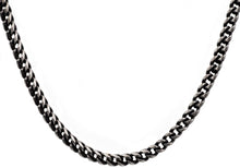 Load image into Gallery viewer, Mens Antique Plated Stainless Steel Franco Link Chain Necklace - Blackjack Jewelry
