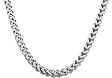 Load image into Gallery viewer, Mens 8mm Stainless Steel Franco Link Chain Necklace - Blackjack Jewelry
