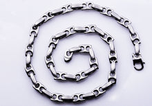 Load image into Gallery viewer, Mens Stainless Steel Anchor Link Chain Necklace - Blackjack Jewelry
