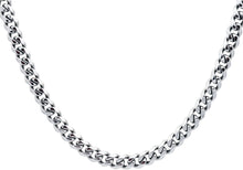 Load image into Gallery viewer, Mens 7mm Stainless Steel Curb 24&quot; Link Chain Necklace - Blackjack Jewelry
