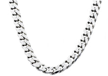 Load image into Gallery viewer, Mens 10mm Stainless Steel Curb Link Chain Necklace - Blackjack Jewelry
