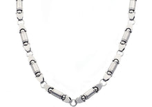 Load image into Gallery viewer, Mens Stainless Steel Barrel Link Chain Necklace - Blackjack Jewelry
