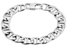 Load image into Gallery viewer, Mens High Polished Stainless Steel Mariner Link Chain Bracelet - Blackjack Jewelry
