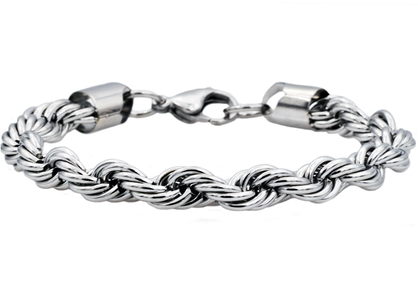 Rope Chain Bracelet, Sterling Silver, Men's Bracelets