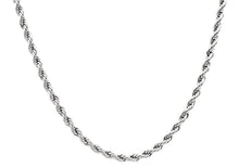 Load image into Gallery viewer, Mens 5mm Stainless Steel 24&quot; Rope Chain Necklace - Blackjack Jewelry
