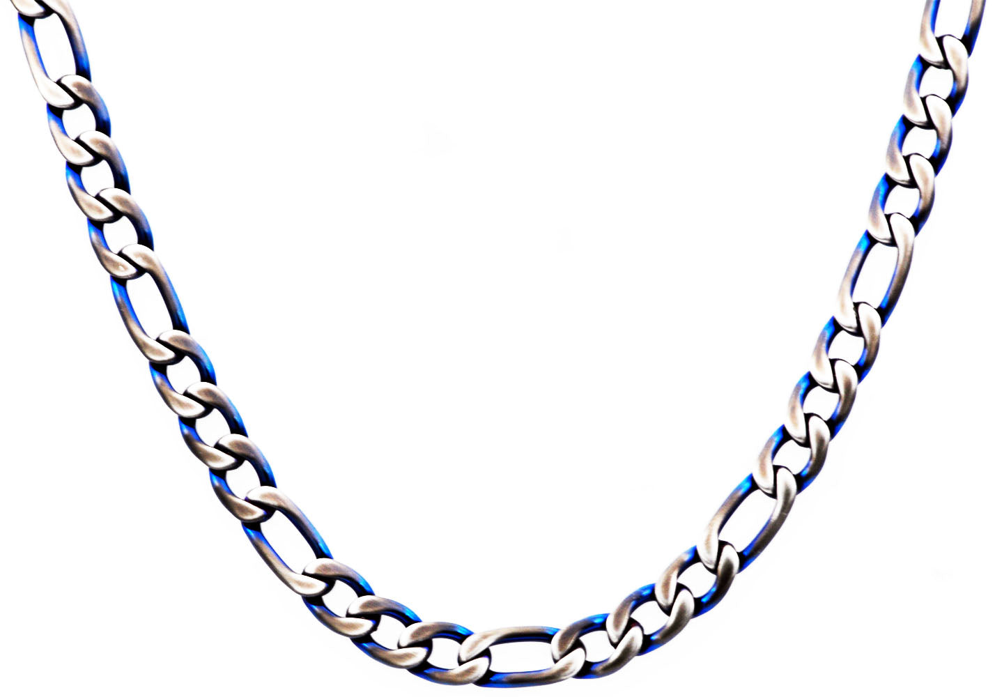 Blue hot sale steel necklace