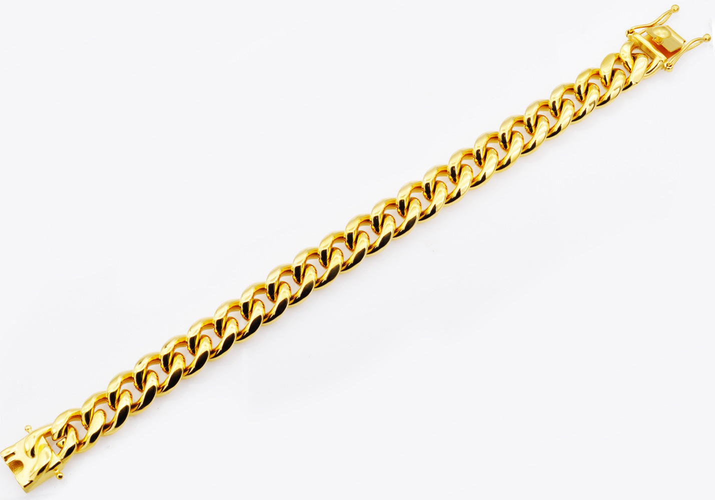 Miami Cuban Link Chain Necklace Bracelet 14k Gold Plated Stainless Steel  4-14mm