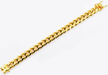 Load image into Gallery viewer, Mens 14mm Gold Stainless Steel Miami Cuban Link Chain Bracelet With Box Clasp - Blackjack Jewelry
