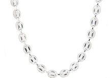Load image into Gallery viewer, Mens Stainless Steel Puff Mariner Link Chain Necklace - Blackjack Jewelry
