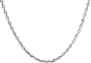Mens Stainless Steel Link Chain Necklace - Blackjack Jewelry