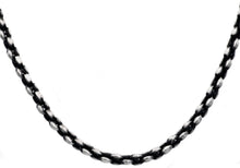 Load image into Gallery viewer, Mens Antique Styled Stainless Steel Link Chain Necklace - Blackjack Jewelry
