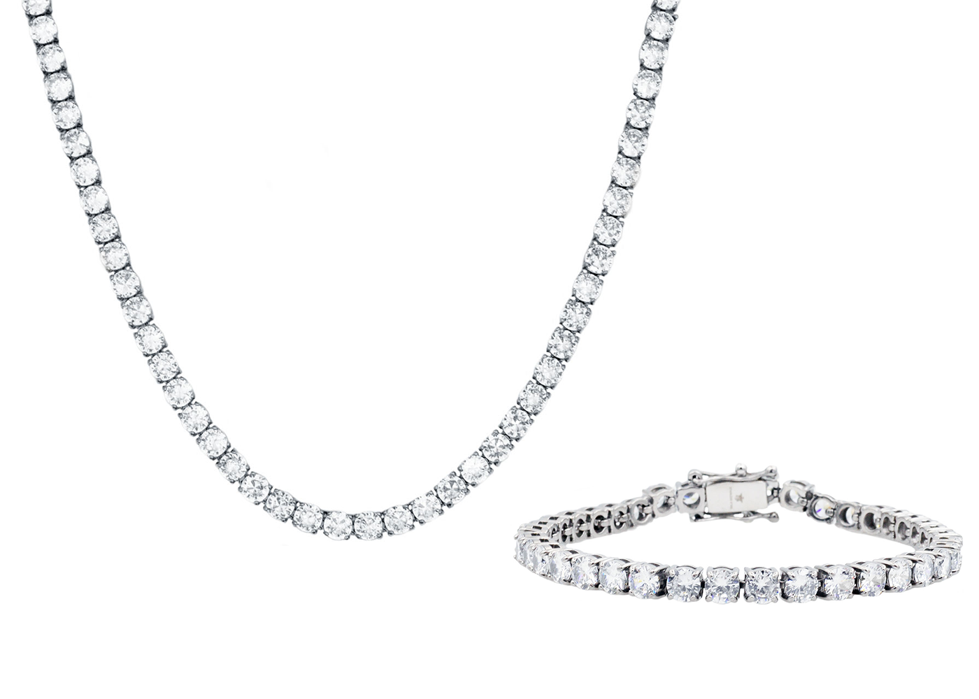 CLASSIC TENNIS NECKLACE 10MM | Womens diamond necklace, Tennis necklace, Diamond  necklace wedding