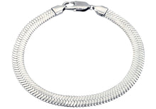 Load image into Gallery viewer, Mens Stainless Steel Herringbone Link Chain Bracelet - Blackjack Jewelry
