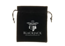 Load image into Gallery viewer, Mens Gunmetal Stainless Steel Bracelet With Black Cubic Zirconia - Blackjack Jewelry
